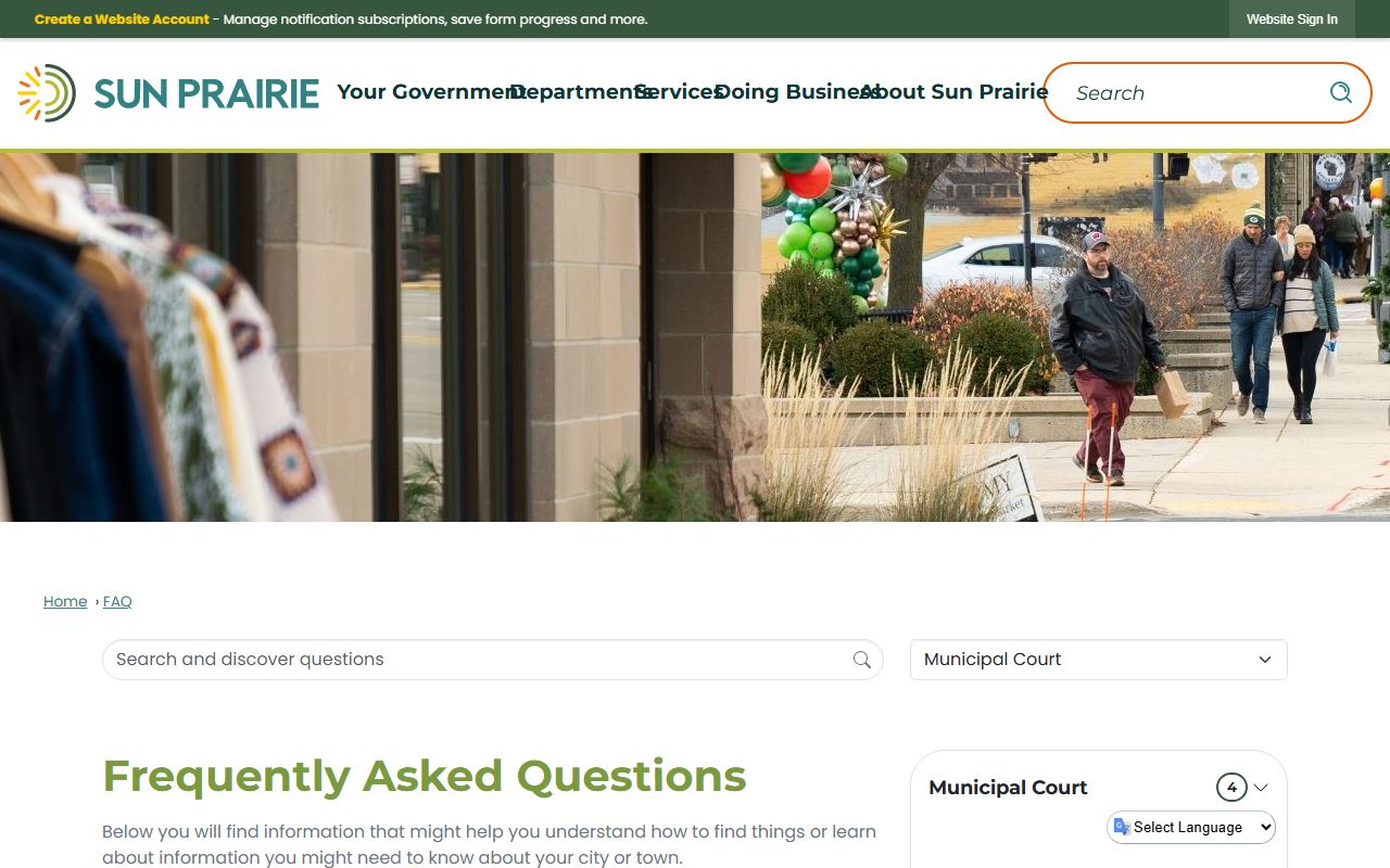 Sun Prairie bankruptcy records municipal court image