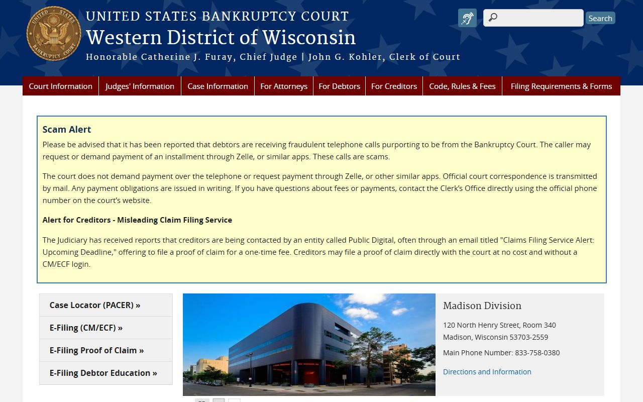 Adams County bankruptcy records clerk
