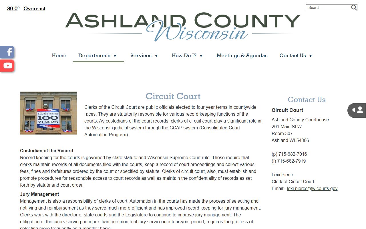 Ashland County bankruptcy records