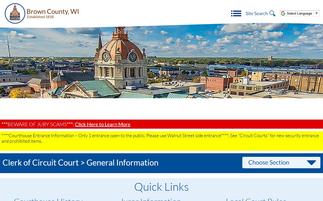 Green Bay bankruptcy records local clerk image
