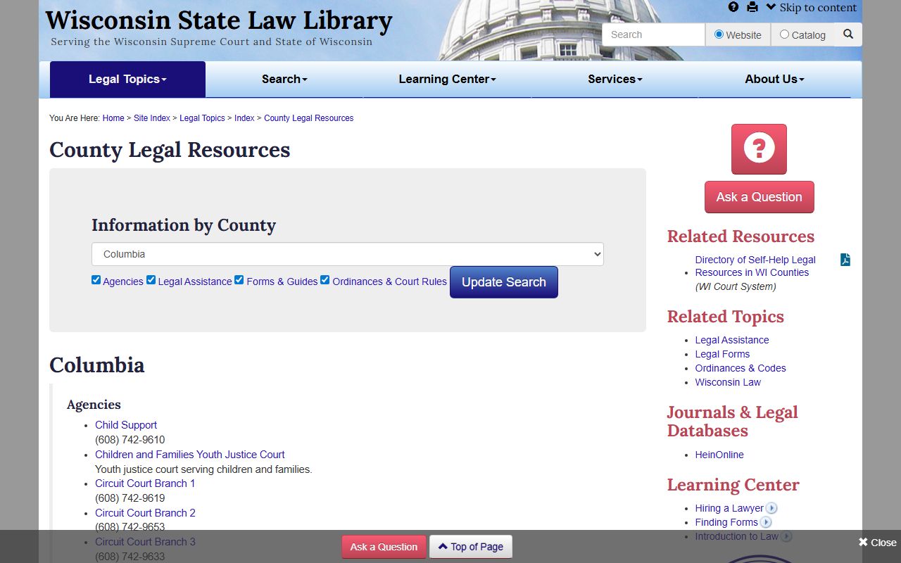 Columbia County bankruptcy records county legal resources