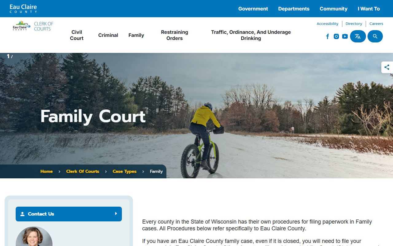 Eau Claire County bankruptcy records clerk office