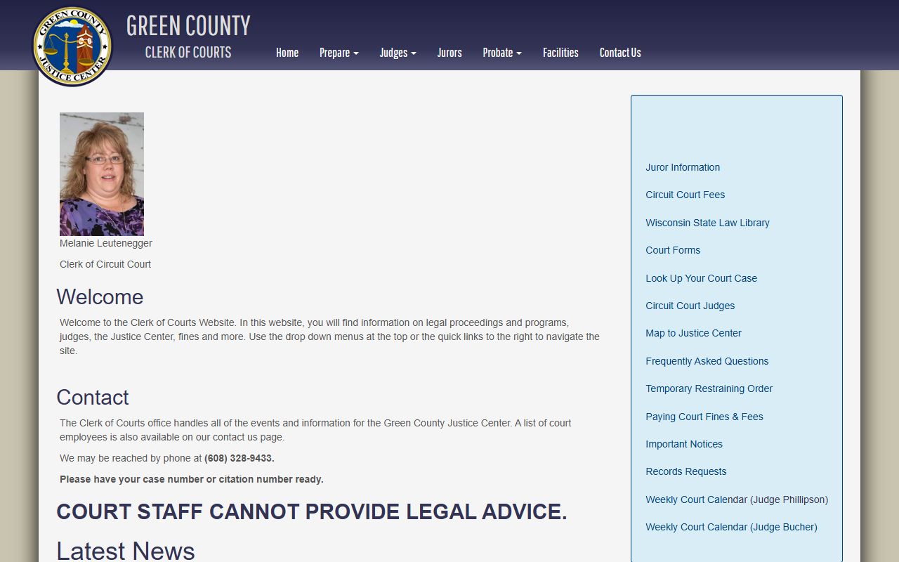 Green County bankruptcy records court office