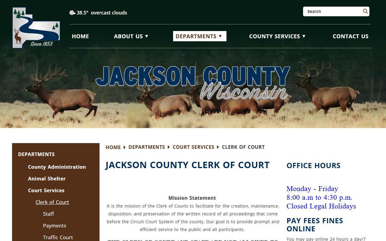 Jackson County bankruptcy records clerk office image