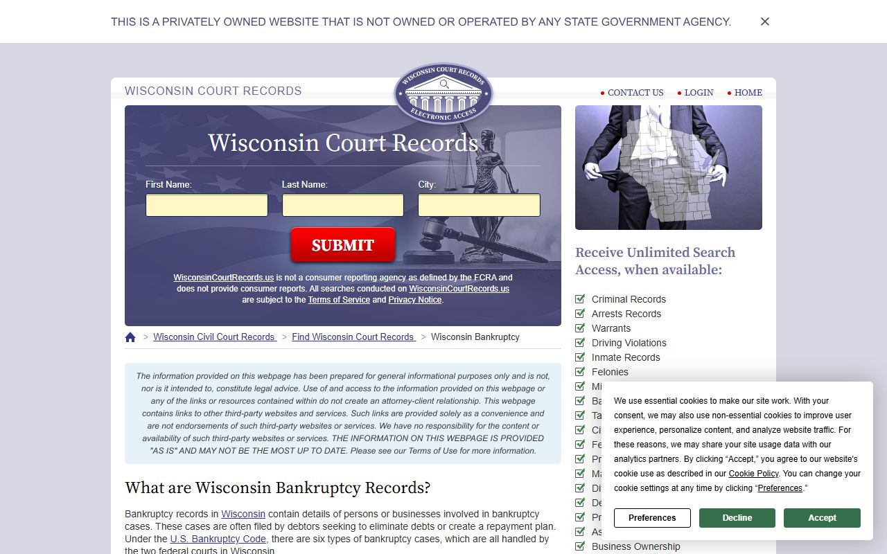Wausau bankruptcy records county resources image two