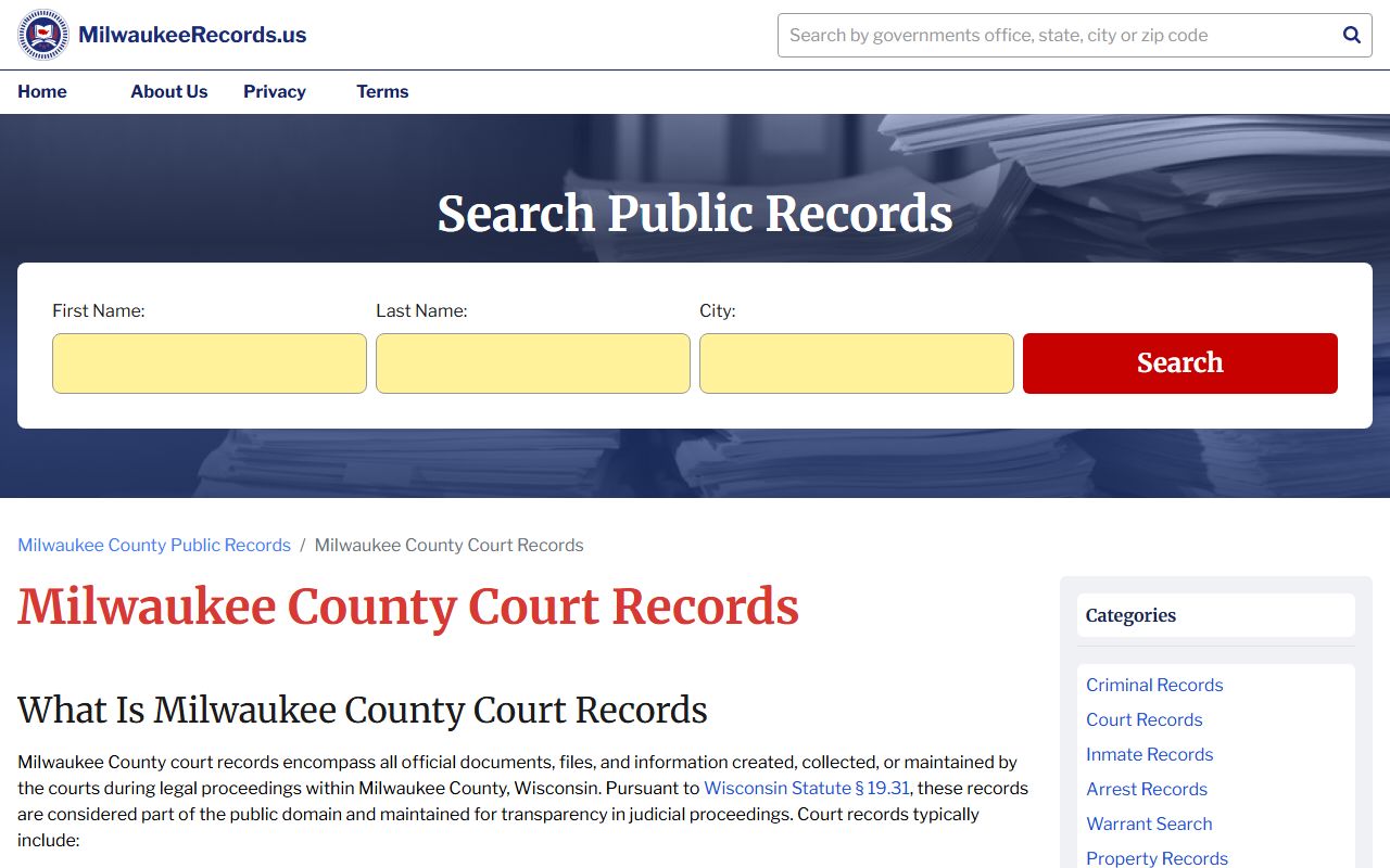 Milwaukee bankruptcy records local resources image two