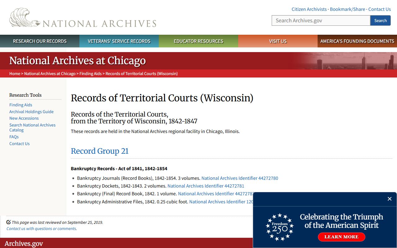Wisconsin Bankruptcy Records historical courts image