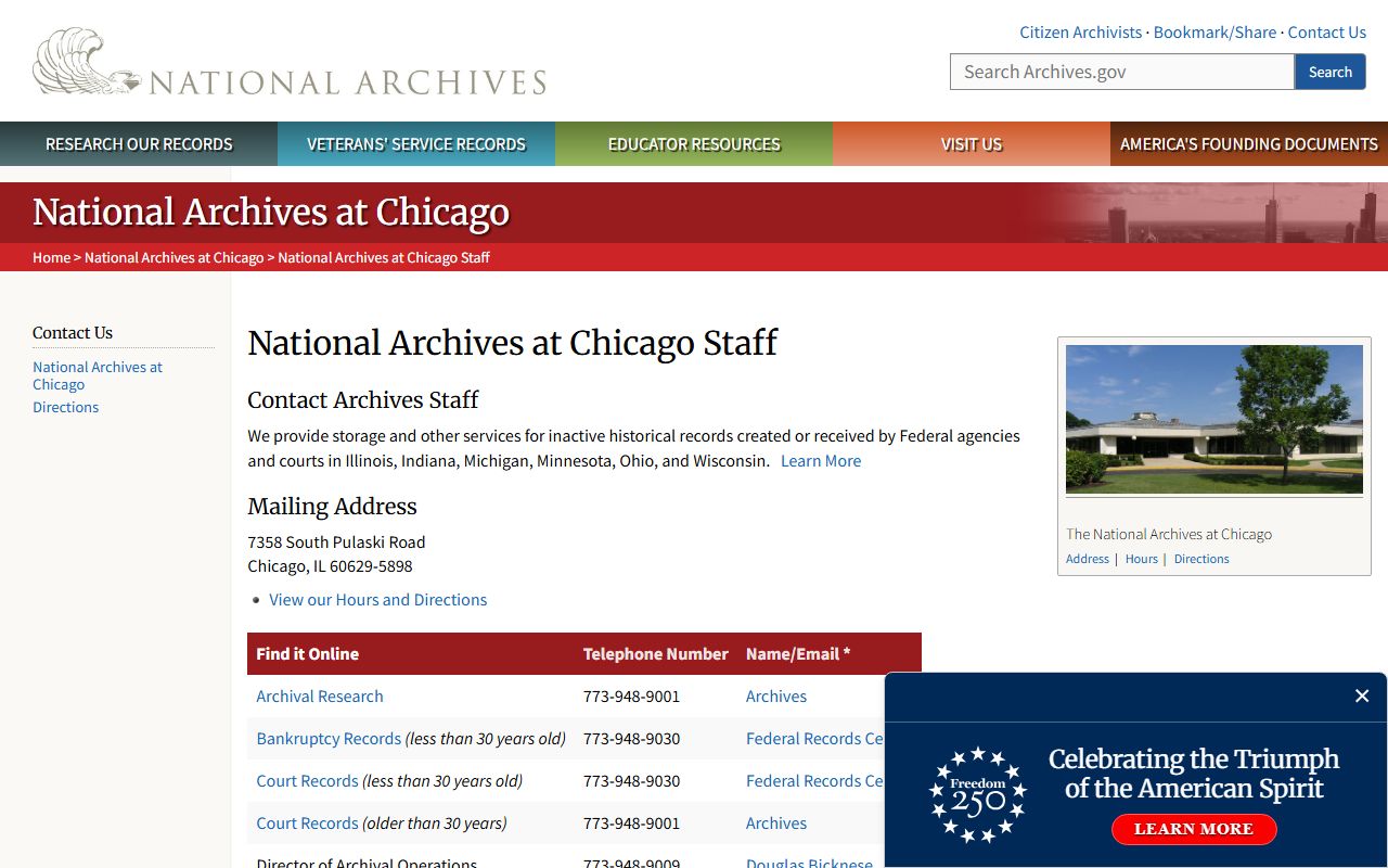 Wisconsin Bankruptcy Records archives contact image